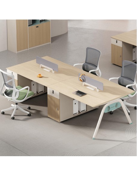 Office Furniture Staff Desk Employee Seat Office Simple Modern Desk and Chair Combination