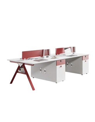 Staff desks and chairs combination of simple and modern office desks staff computer desk workstation card holder