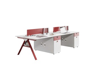 Staff desks and chairs combination of simple and modern office desks staff computer desk workstation card holder