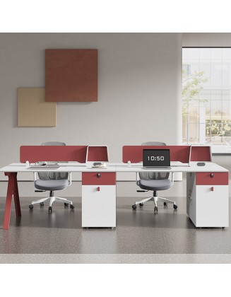 Staff desks and chairs combination of simple and modern office desks staff computer desk workstation card holder