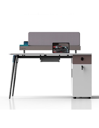 Staff office desk white lacquer desk room computer desk combination screen office furniture