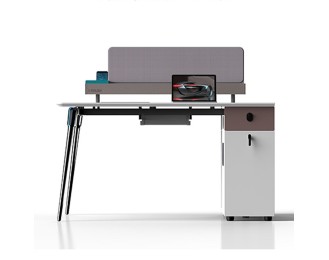 Staff office desk white lacquer desk room computer desk combination screen office furniture