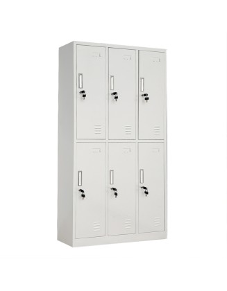 Six-door locker staff dormitory doorway tin cabinet dormitory student cabinet multi-door multi-layer a file cabinet