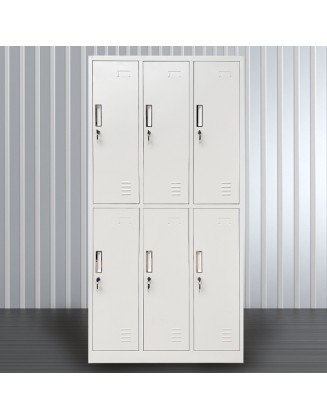 Six-door locker staff dormitory doorway tin cabinet dormitory student cabinet multi-door multi-layer a file cabinet