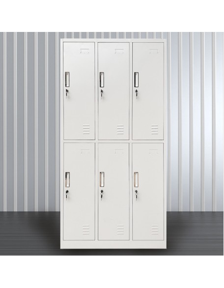 Six-door locker staff dormitory doorway tin cabinet dormitory student cabinet multi-door multi-layer a file cabinet